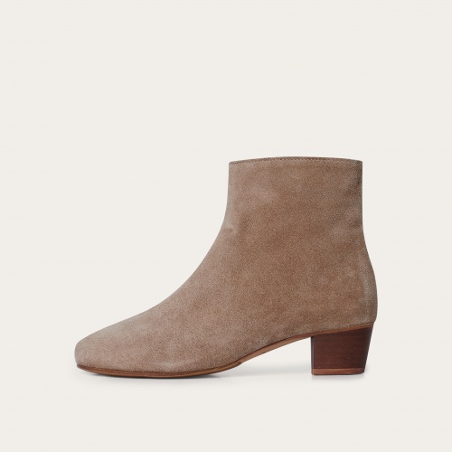 Ringo Boots High Heels, grey suede OUTLET